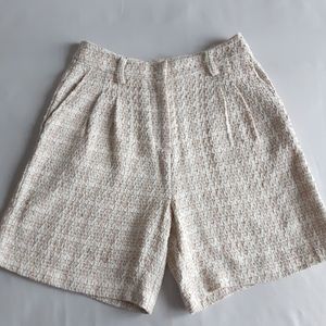Anthropologie Avec Les Filles Tweed Pleated Shorts
